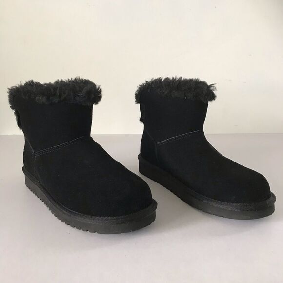Koolaburra by UGG Jordina Mini Suede Button Boots - Picture 2 of 9